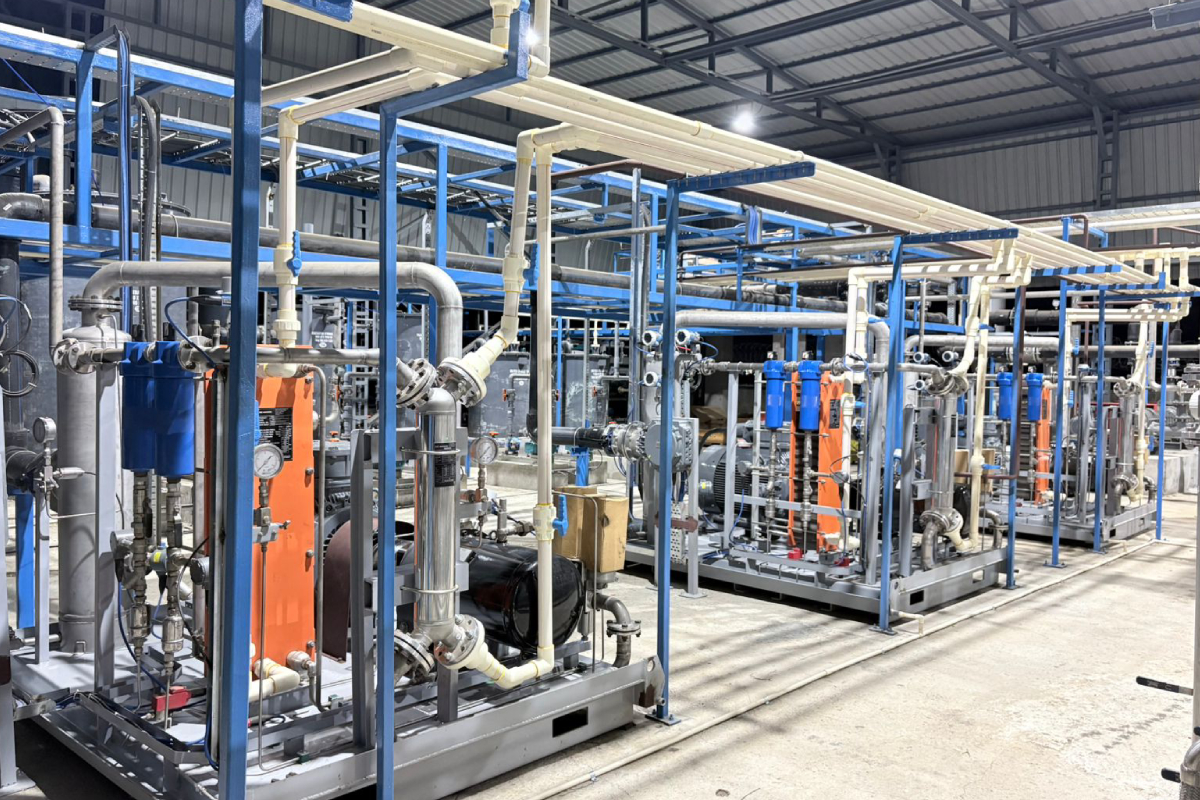 3-stage membrane biogas upgradation skid